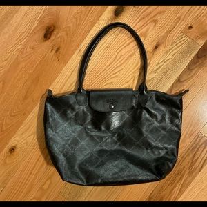 Longchamp Pliage large tote with long handles